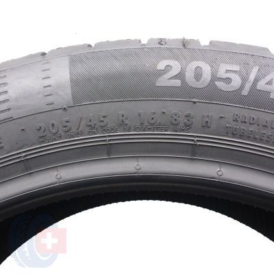 5. Opony 205/45 R16 2x CONTINENTAL 83H ContiEcoContact5 Letnie 2020 Nieużywane Jak Nowe