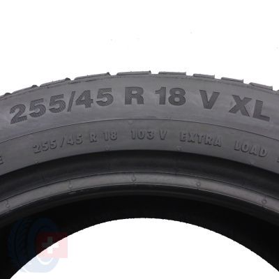 5. 4 x CONTINENTAL 255/45 R18 103V XL WinterContact TS850P Zima 2020 6,2-7mm