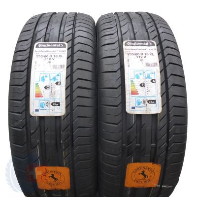 2 x CONTINENTAL 255/60 R18 112V XL ContiSportContact 5 SUV Lato 2017 Jak Nowe Nieużywane