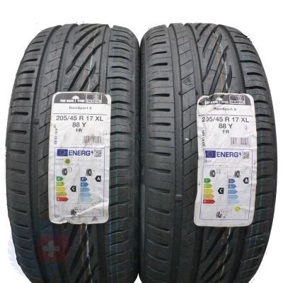 3. Opony 205/45 R17 4x UNIROYAL 88Y XL RainSport 5 Letnie 2022 Nieużywane 