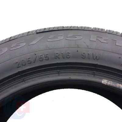 6. Opony 205/55 R16 2x PIRELLI 91W Cinturato P7 RFT BMW Letnie 2018 Nieużywane