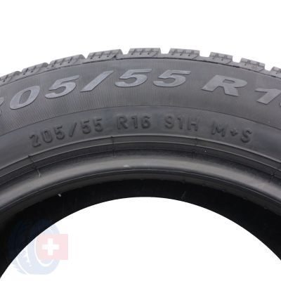 3. Opona 205/55 R16 1x PIRELLI 91H SnowControl Winter 210 serie 3 zimowa 7,2mm 2018 Jak Nowa