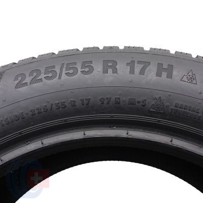 4. 2 x CONTINENTAL 225/55 R17 97H WinterContact TS850P M0 BMW Zima 2018 7,8mm