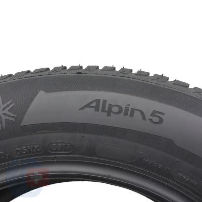 6. 2 x MICHELIN 215/65 R16 98H Alpin 5 Zima 2018, 2019 Jak Nowe 7,2-8,2mm