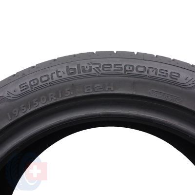 5. 4 x DUNLOP 195/50 R15 82H Sport Bluresponse Lato 2017 6,8-7,2mm Jak Nowe