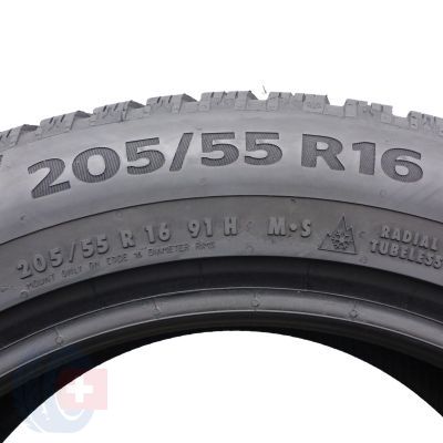 5. 4 x CONTINENTAL 205/55 R16 91H WinterContact TS860 Zima 2018 6,5-6,9mm