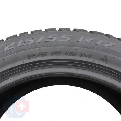 6. Opony 215/55 R17 2x PIRELLI 98H XL Winter Sottozero 3 KS Zimowe 2021 