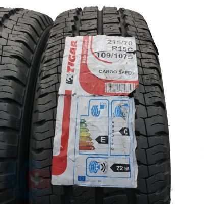 3. Opony 215/70 R15C 2x TIGAR 109/107S CargoSpeed Letnie 2020 Jak Nowe