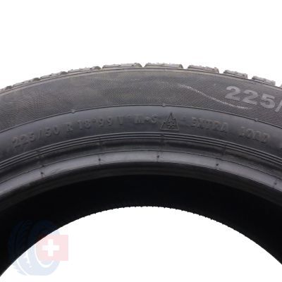 4. 1 x CONTINENTAL 225/50 R18 99V XL RunFlat ContiWinterContact Ts830P Zima 2013 Nieużywana