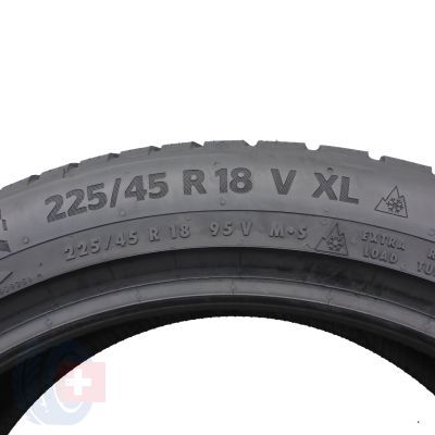 5. 4 x CONTINENTAL 225/45 R18 95V XL WinterContact TS870P Zima 2021 6-6,5mm