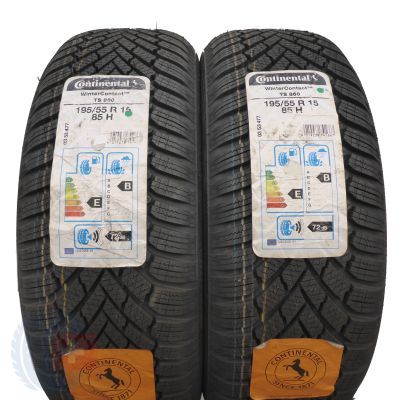 2 x CONTINENTAL 195/55 R15 85H WinterContact TS860 Zima 2017 Jak Nowe Nieużywane 