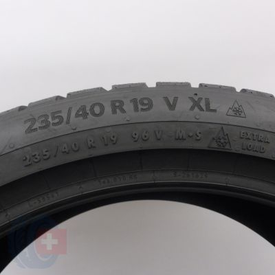 4. Opona 235/40 R19 1x CONTINENTAL 96V XL WinterContact TS 870 P Zimowa 2022 Jak Nowa