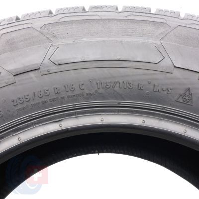 6. Opony 235/65 R16C 4x CONTINENTAL 115/113R VanContact Winter Zimowe 2024 Jak Nowe 7,2-7,5mm
