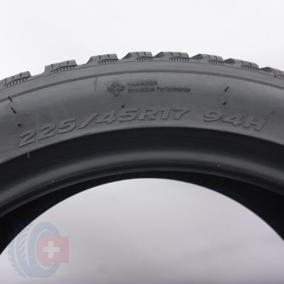 5. Opony 225/45 R17 2x HANKOOK 94H XL Winter I Cept RS3 W462 Zimowe 2022 Jak Nowe 7,2mm