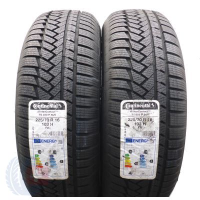 Opony 225/70 R16 2x CONTINENTAL 103H WinterContact TS 850 P SUV Zimowe 2021 Nieeużywane 