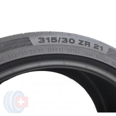 5. 1 x CONTINENTAL 315/30 ZR21 105Y XL ContiSportContact 5P ND 0 Lato 6.5mm