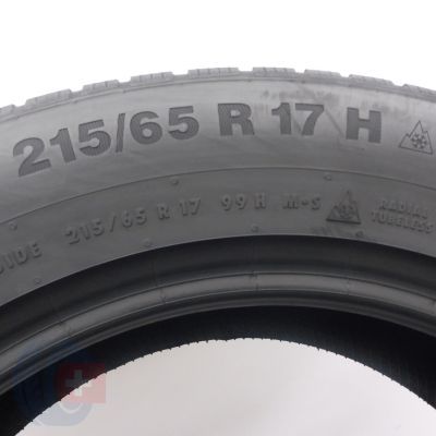 6. Opony 215/65 R17 2x CONTINENTAL 99H WinterContact TS 850 P SUV Zimowe 202- 6,2-6,5mm