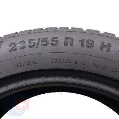 5. 2 x CONTINENTAL 235/55 R19 101H WinterContact TS850P SUV M0E Run Flat SSR Zima 2022 6,4-6,7mm