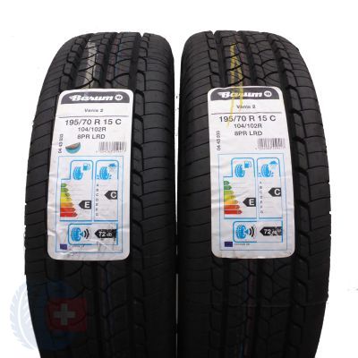 2 x BARUM 195/70 R15C 104/102R Vanis 2 Lato 2019/21 Jak Nowe