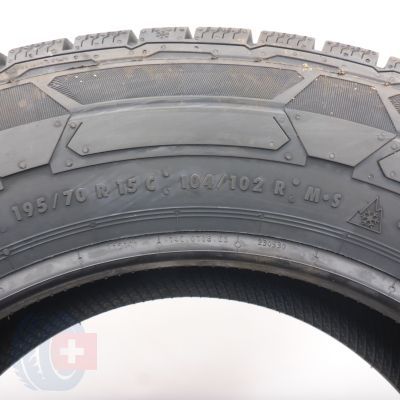 7. Opony 195/70 R15C 4x CONTINENTAL 104/102R VanContact Winter Zimowe 2023 Nieużywane 