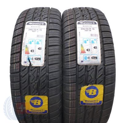 5. Opony 245/70 R16 4x BARUM 107H Bravuris 4x4 letnie M+S 2020 Jak Nowe