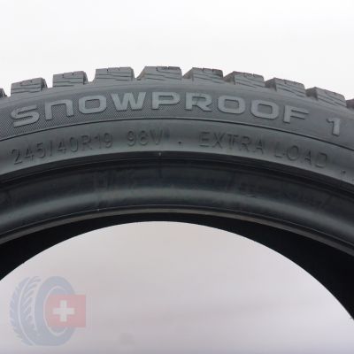 4. Opony 245/40 R19 4x NOKIAN 98V XL Snowproof1 Zimowe 2024 Jak Nowe 8mm