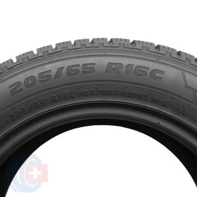 6. 4 x PIRELLI 205/65 R16C 107/105T Carrier Winter Zima 2017 8,8mm Jak Nowe