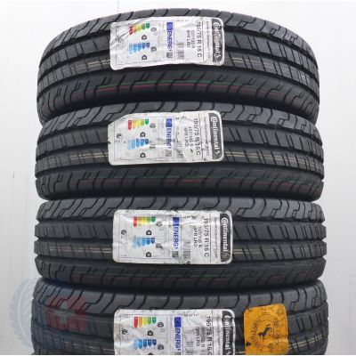 Opony 195/75 R16C 4x CONTINENTAL 107/105R ContiVanContact 100  Letnie 2022 Jak Nowe 