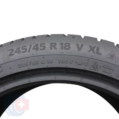 8. 4 x CONTINENTAL 245/45 R18 100V XL WinterContact TS870P Zima 2023 8-8,3mm