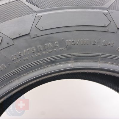 6. Opony 215/75 R16C 2x CONTINENTAL 113/111R VanContact Winter Zimowe 2021 Jak Nowe