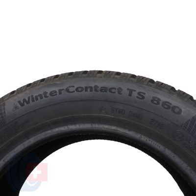 8. 4 x CONTINENTAL 185/55 R14 80T WinterContact TS860 Zima 2018/19 Jak Nowe