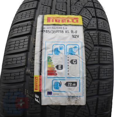 3. 2 x PIRELLI 245/35 R18 92V XL Sottozero Winter 240 Serie II RunFlat Zima 2020 Jak Nowe