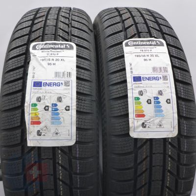 Opony 195/55 R20 2x CONTINENTAL 95H XL WinterContact TS 870 P Zimowe 2024 Jak Nowe Nieużywane