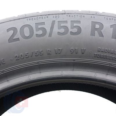 3. 1 x CONTINENTAL 205/55 R17 91V EcoContact 6 Lato 2020 6mm