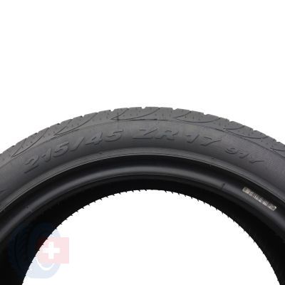 3. 1 x PIRELLI 215/45 ZR17 91Y XL P Zero Nero Lato 2020 7mm Jak Nowa