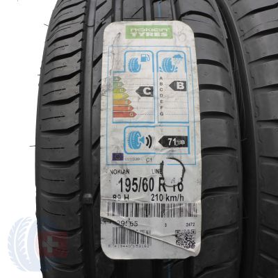 2. Opony 195/60 R16 2x NOKIAN 89H Line Letnie 2015/2016 Nieużywane 