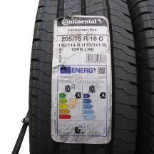 3. Opony 205/75 R16C 4x CONTINENTAL 116/114R VanContact Eco Letnie 2021 Jak Nowe Nieużywane