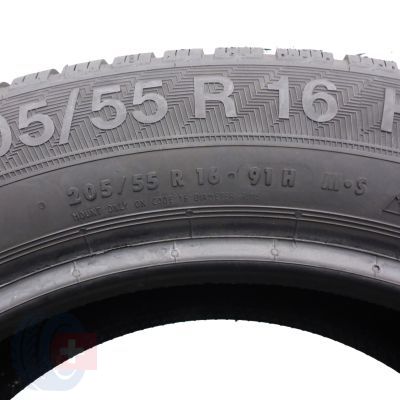 5. Opony 205/55 R16 4x GISLAVED 91H EuroFrost 6 Zimowe 2023 Jak Nowe 7,8-8,8mm