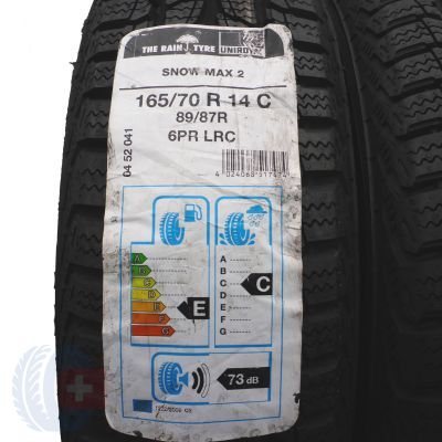 2. 2 x UNIROYAL 165/70 R14 C 89/87R Snow Max 2 Zima 2012/2018 