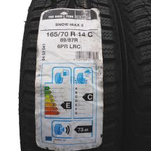 2. 2 x UNIROYAL 165/70 R14 C 89/87R Snow Max 2 Zima 2012/2018 