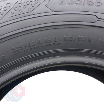 4. Opony 235/65 R16C 2x CONTINENTAL 115/113R ContiVanContact 200 Letnie 2020 Jak Nowe 9mm