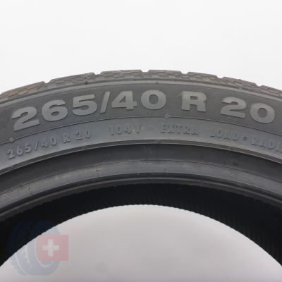 7. Opony 265/40 R20 4x CONTINENTAL 104Y XL ContiSportContact 3 AO Letnie 2022, 2023 Nieużywane