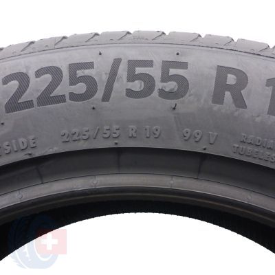 3. 1 x CONTINENTAL 225/55 R19 99V PremiumContact 6 Lato 2019 Jak Nowa