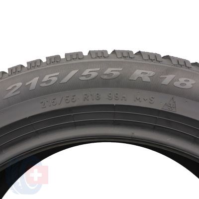 5. 2 x PIRELLI 215/55 R18 99H XL Winter Cinturato 2 Zima 2021 7,5mm Jak Nowe