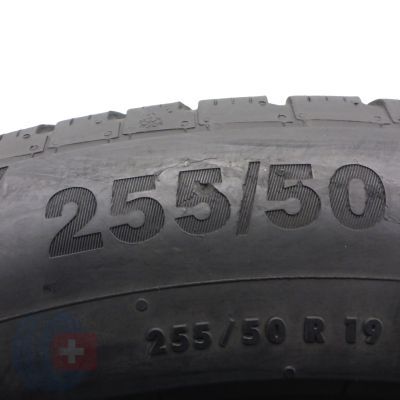 8. 1 x CONTINENTAL 255/50 R19 107V XL WinterContact TS850P SUV Zima 2018 6,3mm