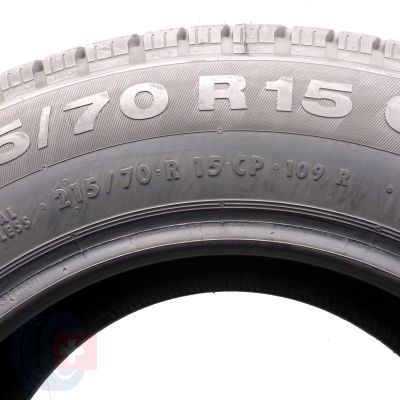 8. Opony 215/70 R15CP 2x CONTINENTAL 109R VancoCamper Letnie 2023 9-9,2mm Jak Nowe 