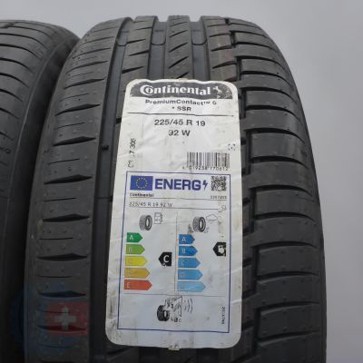 3. Opony 225/45 R19 2x CONTINENTAL 92W PremiumContact 6 RFT BMW Letnie 2023 