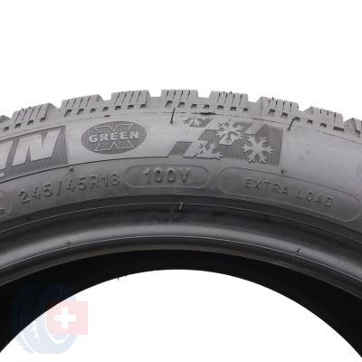 5. 4 x MICHELIN 245/45 R18 100V XL PilotAlpin PA4 RunFlat BMW M0E Zima 2016, 2017 4-6,2mm