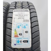 3. Opony 195/70 R15 C 2x SEMPERIT 104/102R Van-Grip 2 Zimowe 2020
