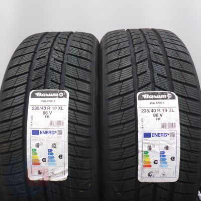 4. Opony 235/40 R19 4x BARUM 96V XL Polaris 5 Zimowe 2021/23 